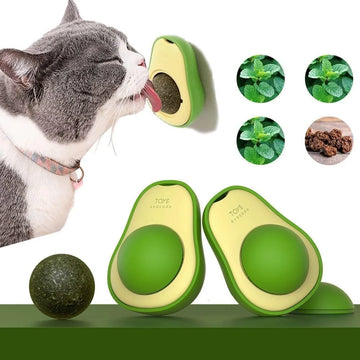 Abacate de brinquedo com catnip para gatos