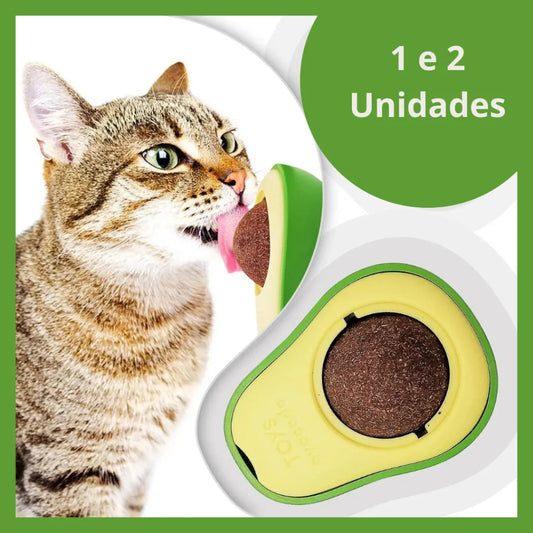 Abacate de brinquedo com catnip para gatos